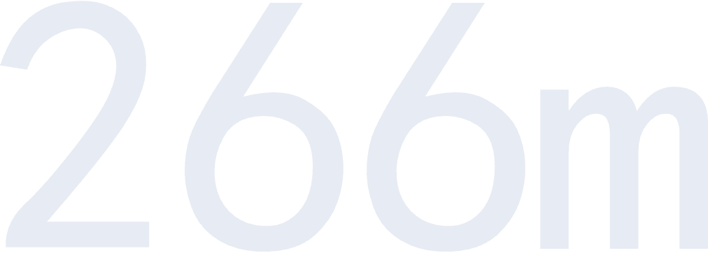 266m